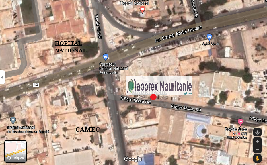 Plan pour trouver Laborex Mauritanie à Nouakchott